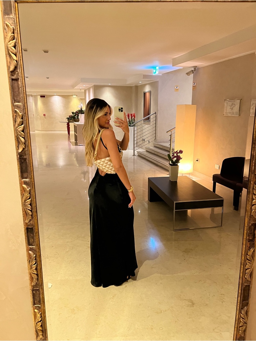 Meshki Black Cutout Halter Maxi Dress - Picture 3 of 4